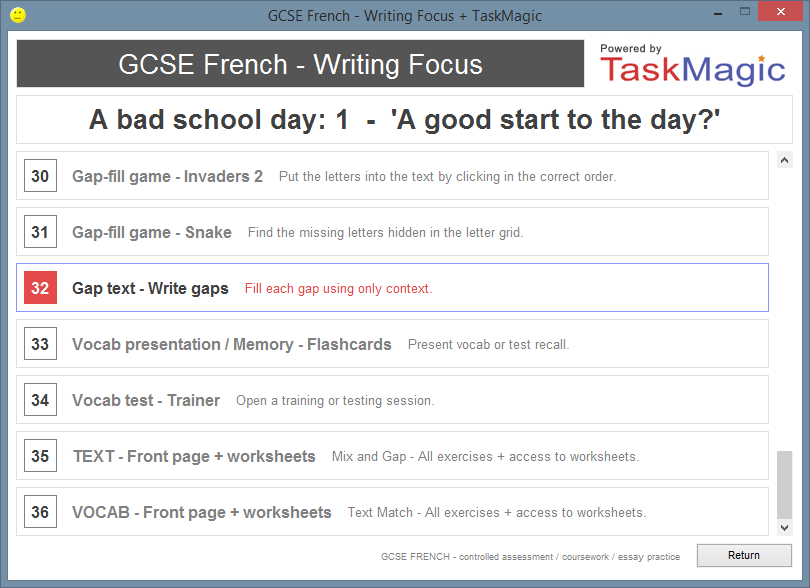 French essay school day